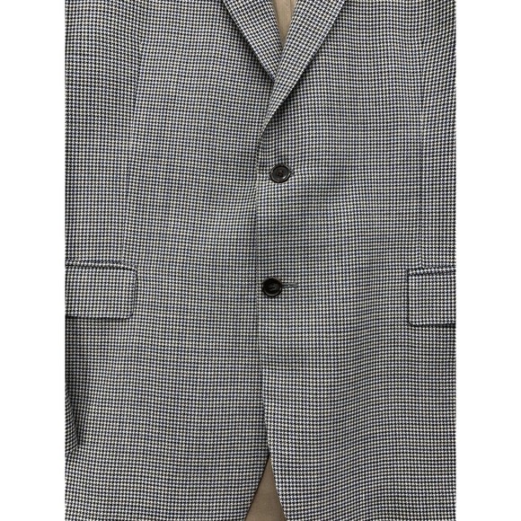 Marshall Fields Sports Blazer Men’s Size 48R Herringbone Gray Blk Wht Silk Blend - Picture 10 of 15
